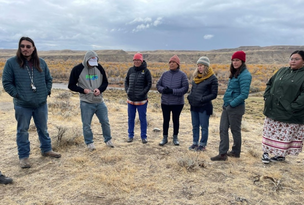 CIRCLES team members standing outside in Wyoming